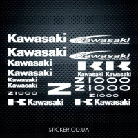 Набор наклеек на мотоцикл Kawasaki z1000