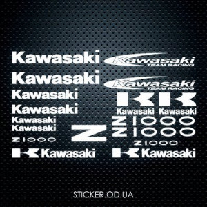 Набір наклейок на мотоцикл Kawasaki z1000 Набір наклейок на мотоцикл Kawasaki z1000