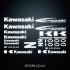 Набір наклейок на мотоцикл Kawasaki z1000 Набір наклейок на мотоцикл Kawasaki z1000