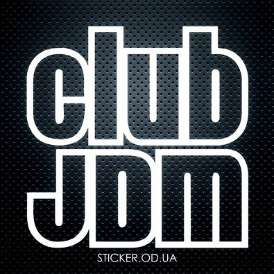 Вінілова наклейка на автомобіль - JDM CLUB