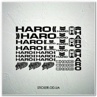 Набор наклеек на велосипед "HARO", наклейки на раму.