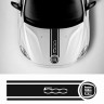 Наклейка на автомобіль - Смуга на капот Fiat 500