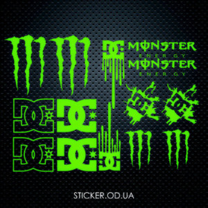 Набір вінілових наклейок - Monster set #1 Набір вінілових наклейок - Monster set #1