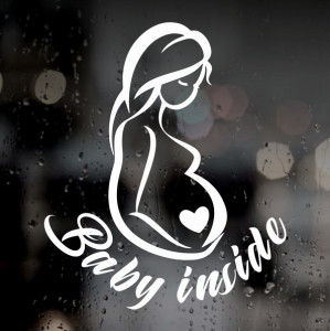 Вінілова наклейка на автомобіль - Baby inside