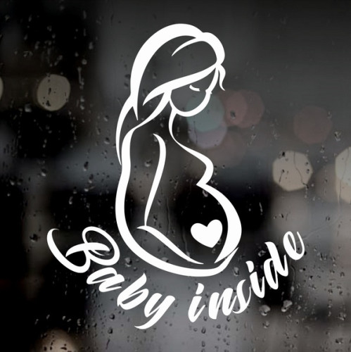 Виниловая наклейка на автомобиль - Baby inside