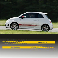 Наклейки полосы на бок автомобиля - FIAT АBART 500