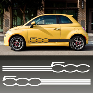 Наклейки смуги на бік автомобіля - FIAT 500 (160*19 см)