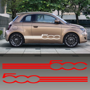 Наклейки смуги на бік автомобіля - FIAT 500 (160*19 см)