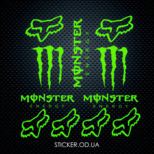 Набір вінілових наклейок - Monster set #3