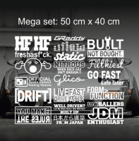 Набір JDM наклейок Set: 4