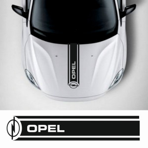 Наклейка на авто - Смуга на капот Opel