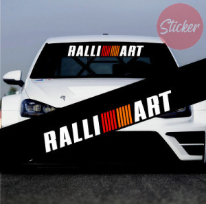 Смуга на лобове скло автомобіля Mitsubishi, смуга - Ralli ART