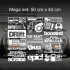 Набір JDM наклейок Set: 5