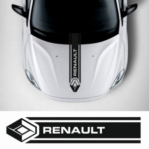 Наклейка на авто - Смуга на капот Renault