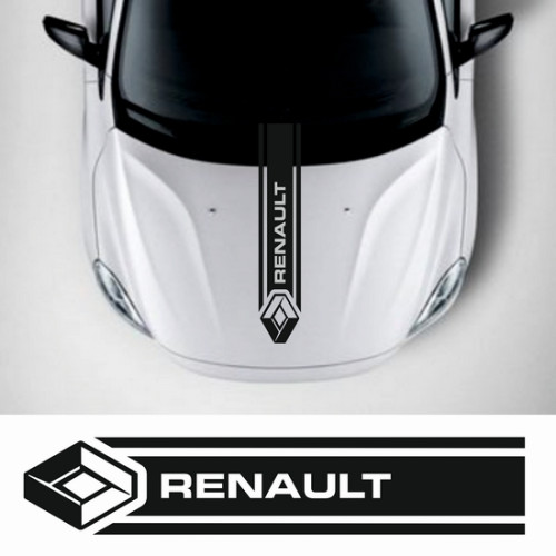 Наклейка на авто - Смуга на капот Renault