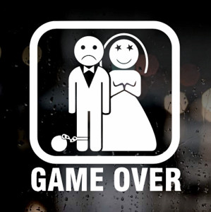 Наклейка на авто - Game over