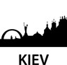 Вінілова наклейка на авто  - KIEV розмір 20 см
