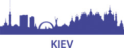 Вінілова наклейка на авто  - KIEV розмір 30 см