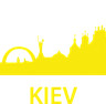 Вінілова наклейка на авто  - KIEV розмір 50 см