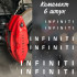 Комплект наклейки на супорти - INFINITI, 6 шт