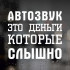 Вінілова наклейка на авто - Автозвук - це гроші, які чутно...
