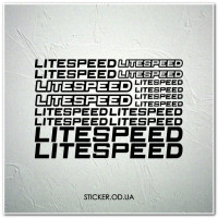 Набор наклеек на велосипед "Litespeed", наклейки на раму.