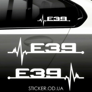 Вінілова наклейка на автомобіль BMW E39 pulse 2 шт.