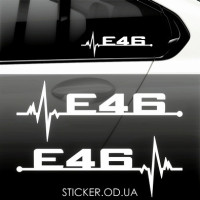 Вінілова наклейка на автомобіль BMW E46 pulse 2 шт.