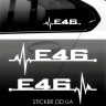 Вінілова наклейка на автомобіль BMW E46 pulse 2 шт.