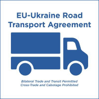  Наклейка - EU-Ukraine road transport agreement