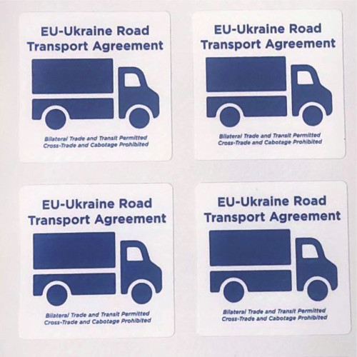  Наклейка - EU-Ukraine road transport agreement