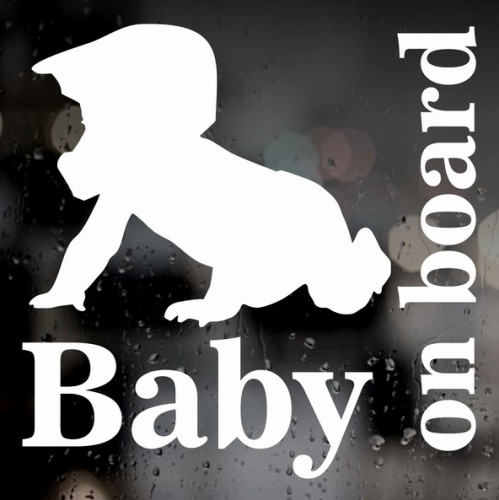 Вінілова наклейка на автомобіль - Baby on board