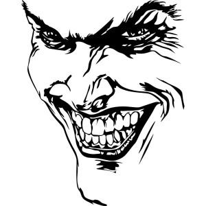 Наклейка на автомобіль - Джокер (Joker)