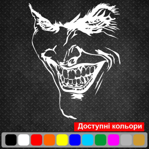 Наклейка на автомобіль - Джокер (Joker)