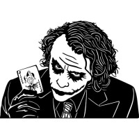 Наклейка на автомобиль - Джокер v2 (Joker)