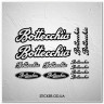Набор наклеек на велосипед "Bottecchia", наклейки на раму.