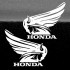Вінілові наклейки на бак мотоцикла - Honda Крила 2шт.