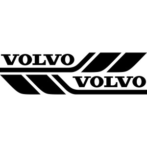 Наклейки на бік автомобіля - Volvo (2 шт)