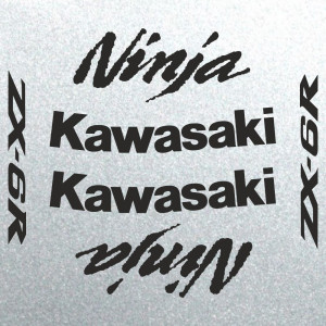 Набір вінілових наклейок на мотоцикл KAWASAKI ZX-6R, Ninja, 2009 Набір вінілових наклейок на мотоцикл KAWASAKI ZX-6R, Ninja, 2009
