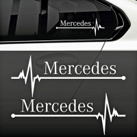 Вінілова наклейка на автомобіль - Mercedes pulse 2 шт.