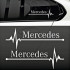 Вінілова наклейка на автомобіль - Mercedes pulse 2 шт.
