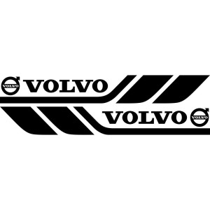 Наклейки на бік автомобіля - Volvo (2 шт) #2