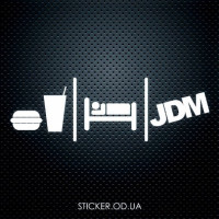Виниловая наклейка на автомобиль - Eat sleep JDM #2