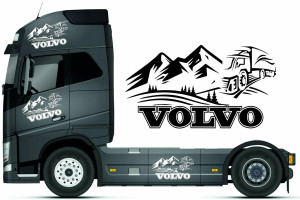 Наклейка на автомобіль - Volvo Гори