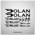 Набор наклеек на велосипед "DOLAN", наклейки на раму.
