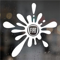 Наклейка на автомобиль Fiat клякса