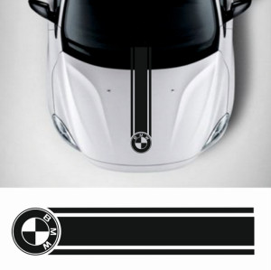 Наклейка на авто - Смуга на капот BMW