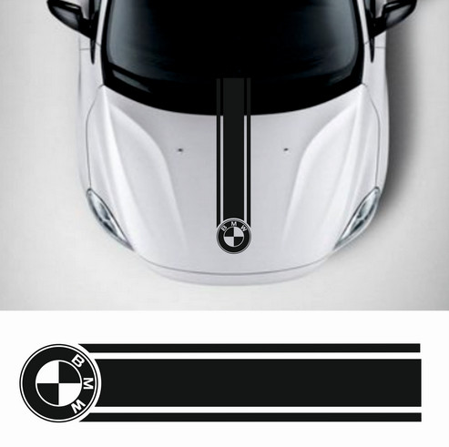 Наклейка на авто - Полоса на капот BMW