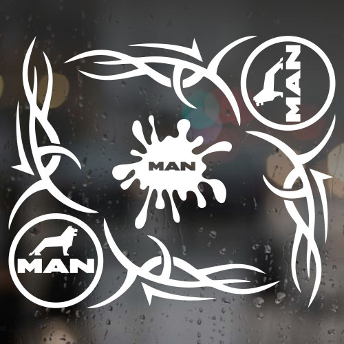 Набор наклеек уголки MAN, Ман