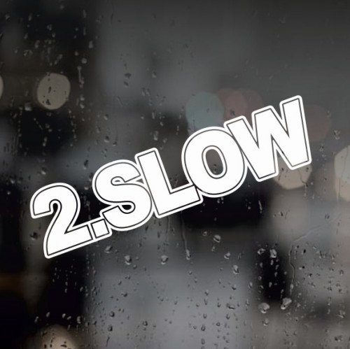 Вінілова наклейка на автомобіль - 2.SLOW